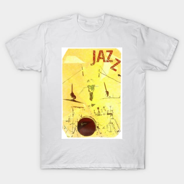 Jazz Poster T-Shirt by cinema4design
